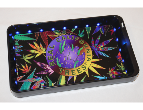 Black Real California Trees® LED Rolling Tray